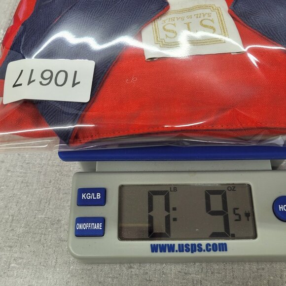 Sail to Sable Tunic Dress Womens Large‎ Red Blue Sleeveless Linen Blend Nautical - Picture 12 of 12